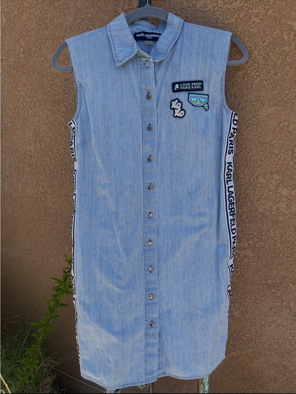 Karl Lagerfeld Light Blue Denim  Dress